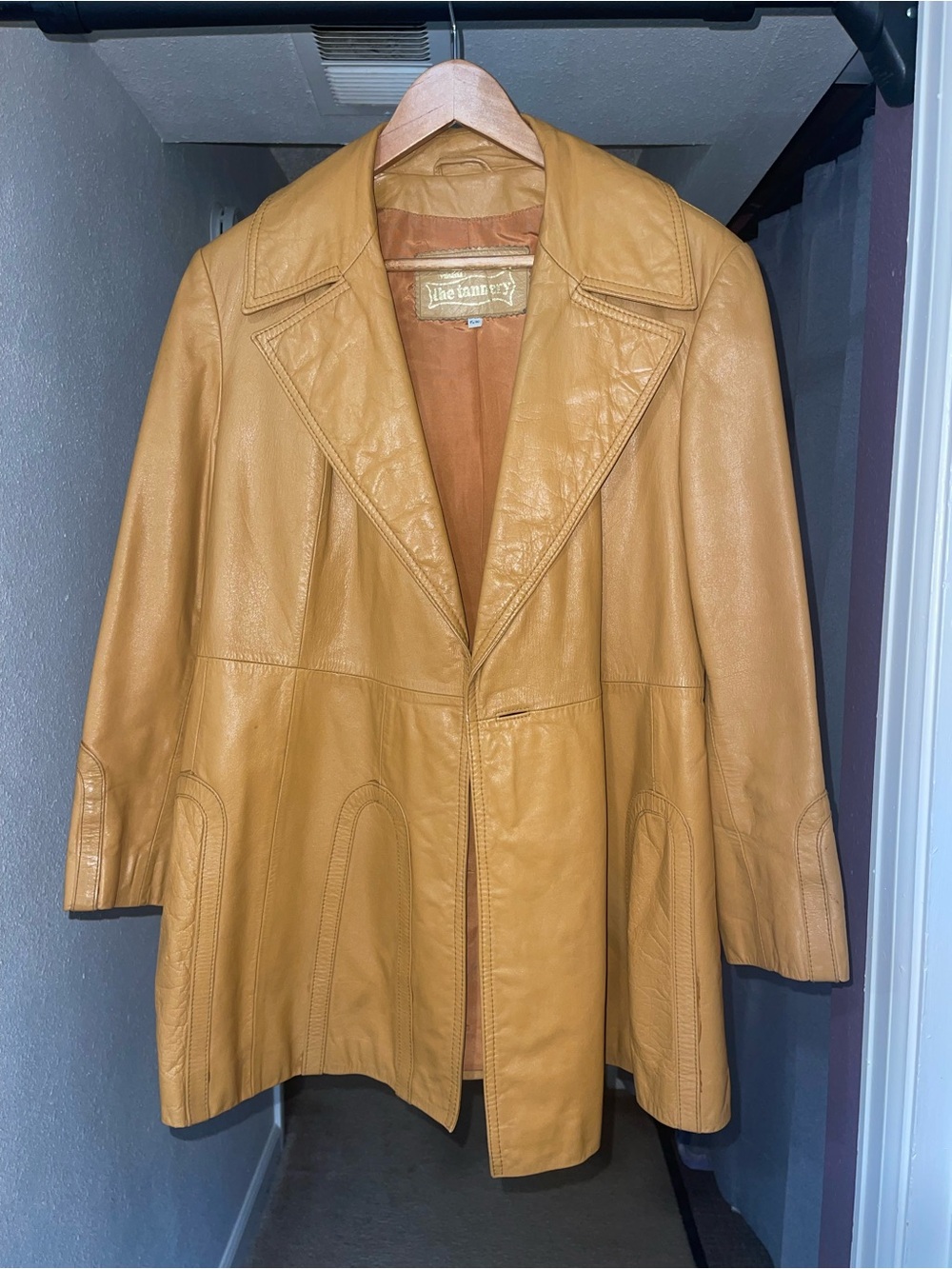 Vintage Tan Leather Jacket